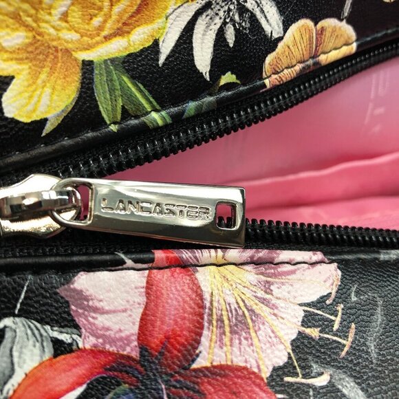 Lancaster Black Floral Shoulder Bag - Picture 10 of 10